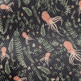 Seaweed And Octopus Standard Corduroy