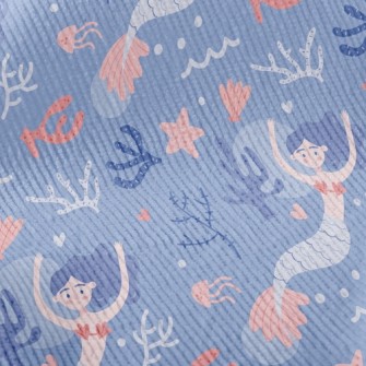 Elegant Swimming Mermaid Standard Corduroy