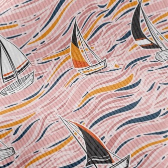 Hand Drawn Sailboat Standard Corduroy