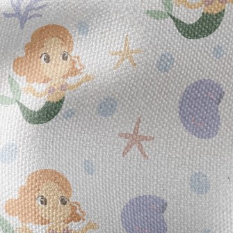 Curly Hair Mermaid Waterproof Canvas