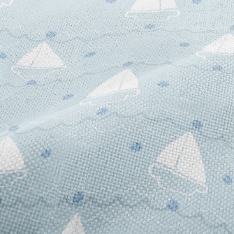 Simple Sailboat With Dots Of S Performance Linen