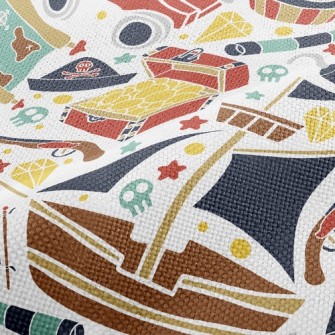 Pirate Ship Treasure Performance Linen