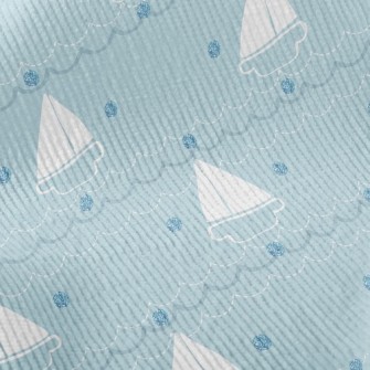 Simple Sailboat With Dots Of S Standard Corduroy