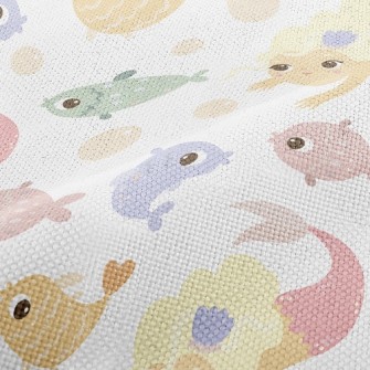 School Of Fish And Mermaid Performance Linen