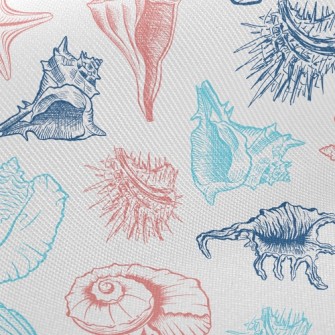 Conch Shell Starfish Twill