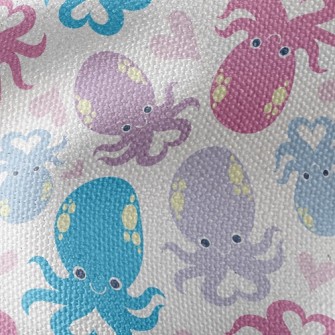 Playful Loving Octopus Waterproof Canvas