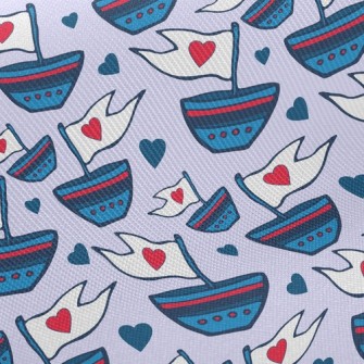 Love Flag Sailboat Twill
