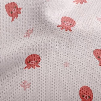 Mini Octopus Athletic Mesh Flat Back
