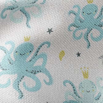 Smiley Octopus King Waterproof Canvas