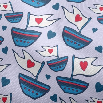 Love Flag Sailboat Dobby