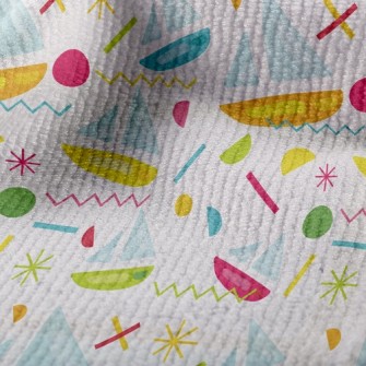 Geometric Stitching Yacht Terry