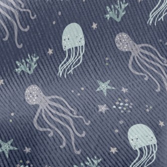 Star Jellyfish And Octopus Standard Corduroy