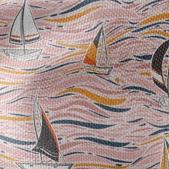 Hand Drawn Sailboat Waterproof Canvas