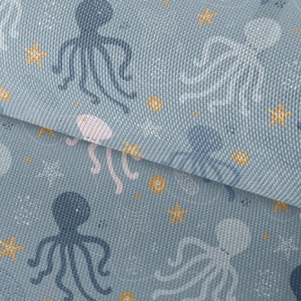 Octopus Family Waterproof Oxford