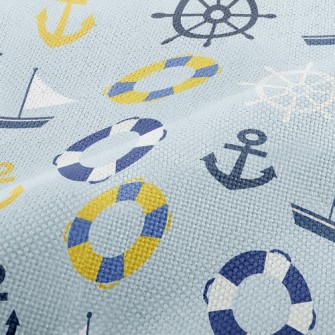 Sailboat Steering Wheel Performance Linen