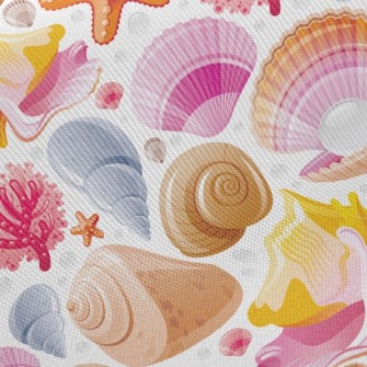 Bright Shell Coral Reef Twill