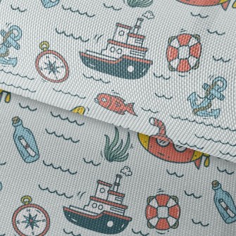 Message In A Bottle Compass Sh Waterproof Oxford