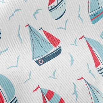 Seagull And Sailboat Standard Corduroy