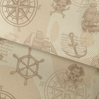 Skeleton Pirate Ship Waterproof Oxford