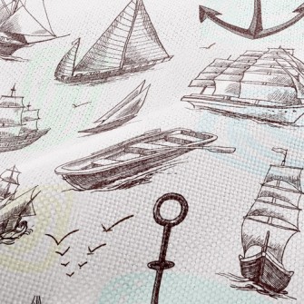 Sailing Wooden Boat Performance Linen