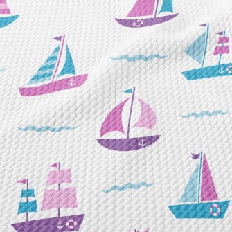 Spray Sailing Boat Birdseye Piqué