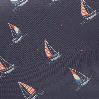 Night Sky Sailing Boat Sailing Twill