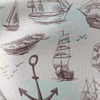 Sailing Wooden Boat Waterproof Canvas