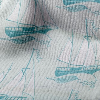 Sailing Boat On The Waves Terry