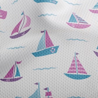 Spray Sailing Boat Athletic Mesh Flat Back