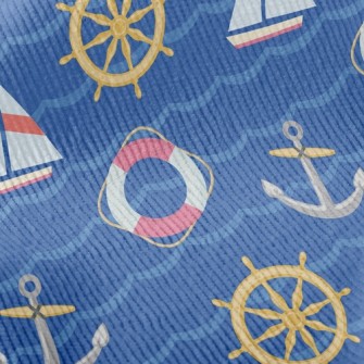 Ship Rudder Anchor Lifebuoy Standard Corduroy