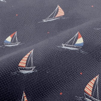 Night Sky Sailing Boat Sailing Performance Linen