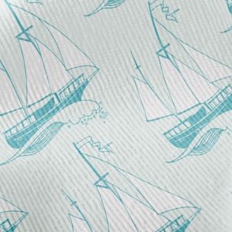 Sailing Boat On The Waves Standard Corduroy