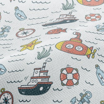 Message In A Bottle Compass Sh Performance Linen