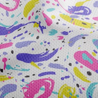 Vibrant Painting Athletic Mesh Flat Back
