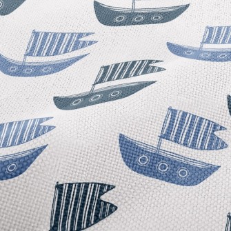 Cartoon Striped Boat Performance Linen