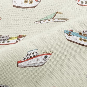 Various Fishing Boats Performance Linen