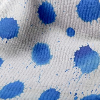 Drop-shaped Watercolor Dots Terry
