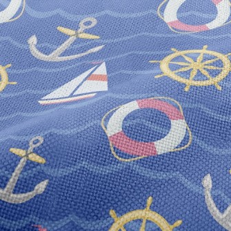 Ship Rudder Anchor Lifebuoy Performance Linen