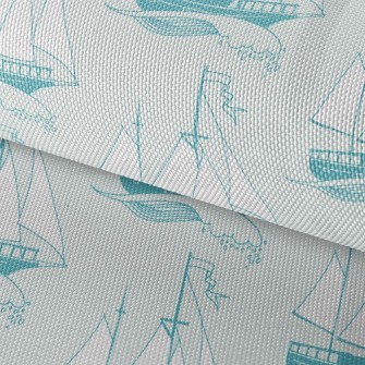 Sailing Boat On The Waves Waterproof Oxford