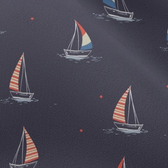 Night Sky Sailing Boat Sailing Chiffon