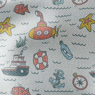 Message In A Bottle Compass Sh Waterproof Canvas