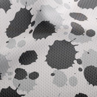 Art Splash Paint Stain Athletic Mesh Flat Back