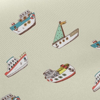 Various Fishing Boats Twill
