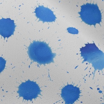 Drop-shaped Watercolor Dots Chiffon