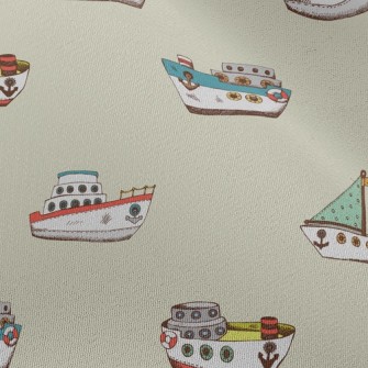 Various Fishing Boats Chiffon