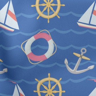 Ship Rudder Anchor Lifebuoy Stretch Ponte