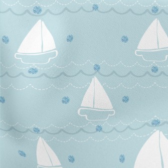 Simple Sailboat With Dots Of S Stretch Ponte