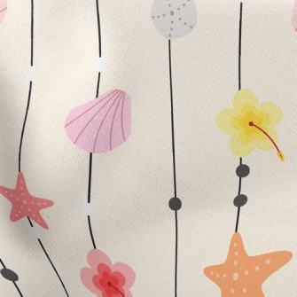 Creative Shell Door Curtain Stretch Ponte