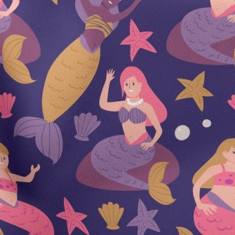 Mermaid Friends Stretch Ponte
