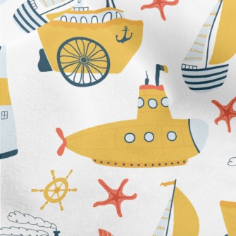 Lighthouse Submarine Yacht Micro Fleece
